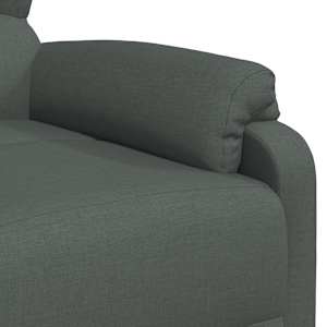 Polohovací křeslo tmavě šedé textil - obrázek 7