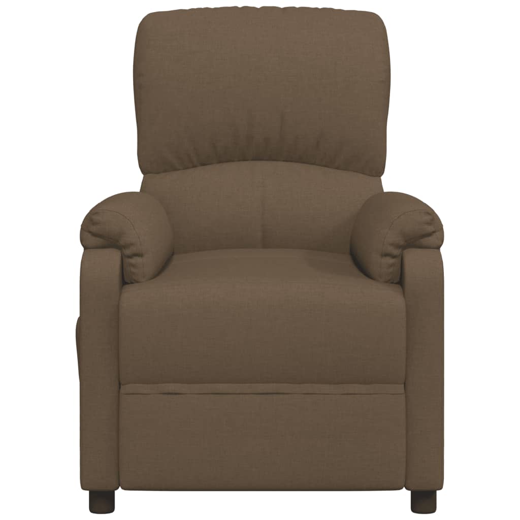 

vidaXL Fauteuil verstelbaar stof bruin