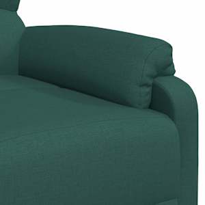 Polohovací křeslo tmavě zelené textil - obrázek 7