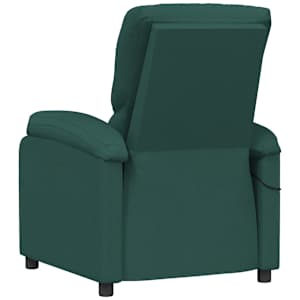 Masážní křeslo tmavě zelené textil - obrázek 5