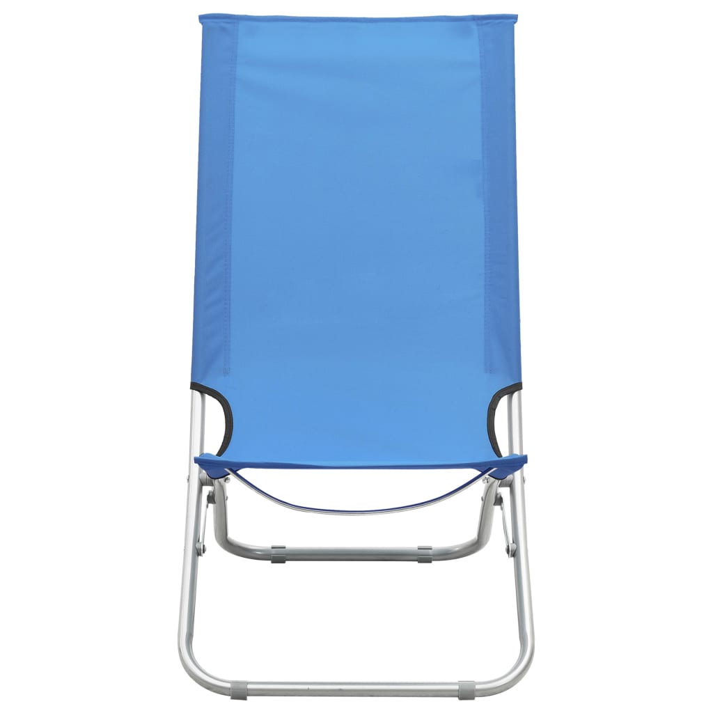 Sklopive stolice za plažu od tkanine 2 kom plave