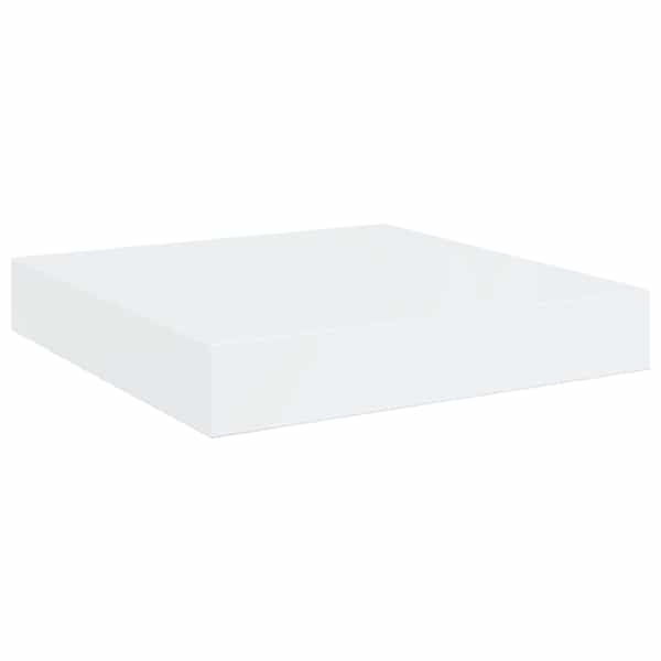 vidaXL seinariiul, k&otilde;rgl&auml;ikega valge, 23 x 23,5 x 3,8 cm MDF