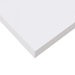Plovoucí nástěnná police bílá vysoký lesk 23x23,5x3,8 cm MDF - obrázek 11