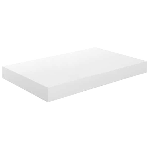 vidaXL seinariiul, k&otilde;rgl&auml;ikega, valge, 40 x 23,5 x 3,8 cm MDF
