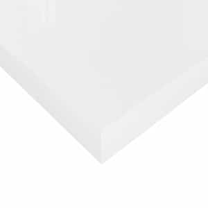 Plovoucí nástěnná police bílá vysoký lesk 50 x 23 x 3,8 cm MDF - obrázek 11