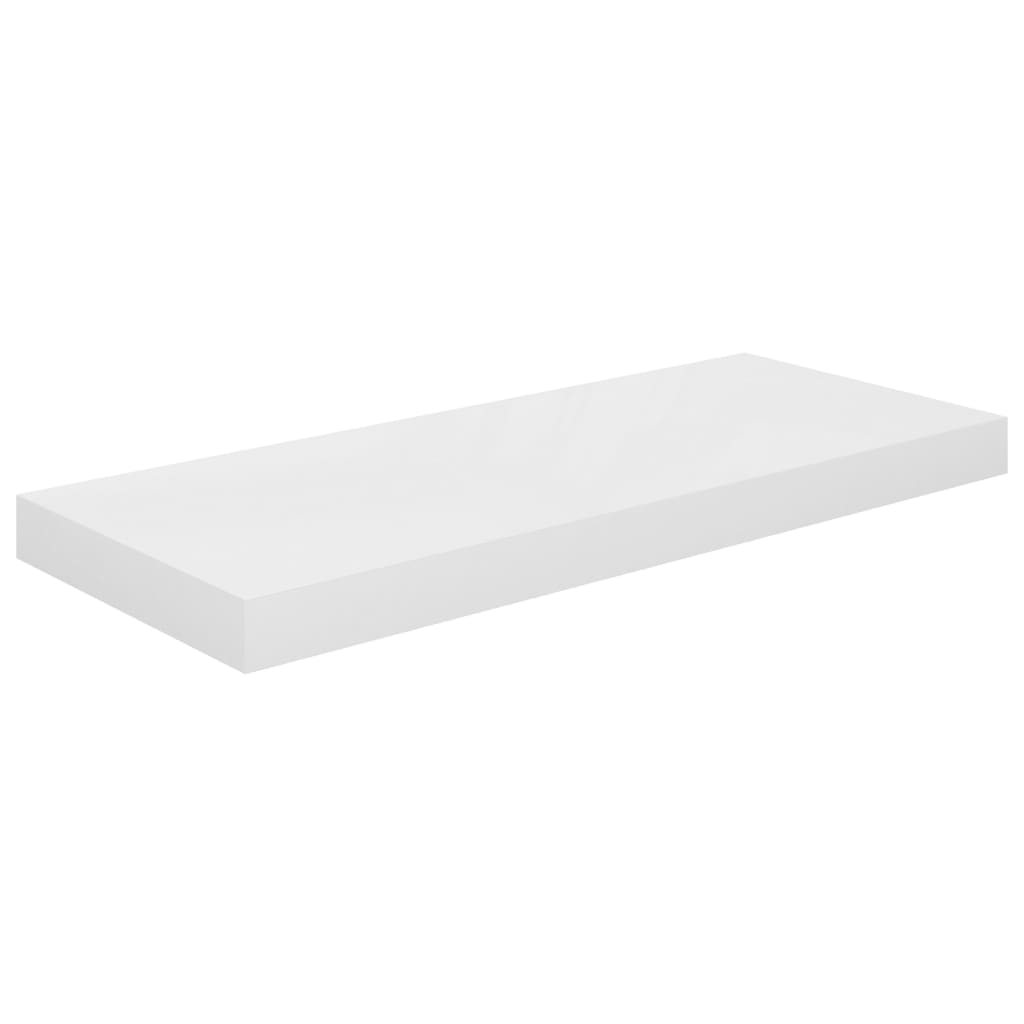

vidaXL Floating Wall Shelf High Gloss White 23.6"x9.3"x1.5" MDF