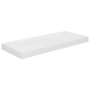 Plovoucí nástěnná police bílá vysoký lesk 60x23,5x3,8 cm MDF - obrázek 2