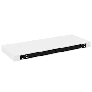 Plovoucí nástěnná police bílá vysoký lesk 60x23,5x3,8 cm MDF - obrázek 8
