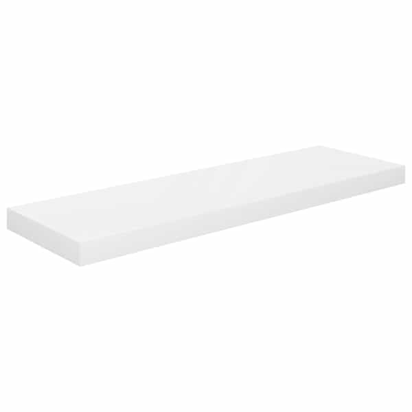 vidaXL seinariiul, k&otilde;rgl&auml;ikega valge, 80 x 23,5 x 3,8 cm MDF