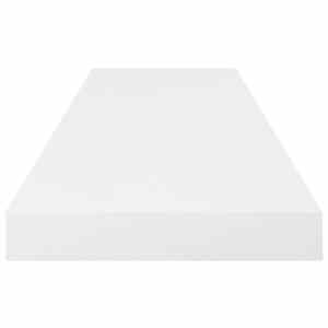 Plovoucí nástěnná police bílá vysoký lesk 80x23,5x3,8 cm MDF - obrázek 7