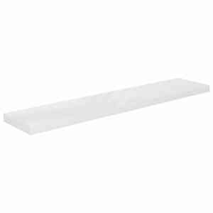 Plovoucí nástěnná police bílá vysoký lesk 120x23,5x3,8 cm MDF - obrázek 2