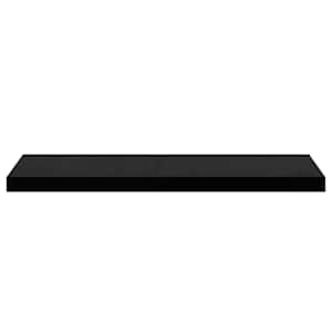 Plovoucí nástěnná police černá vysoký lesk 80x23,5x3,8 cm MDF - obrázek 6