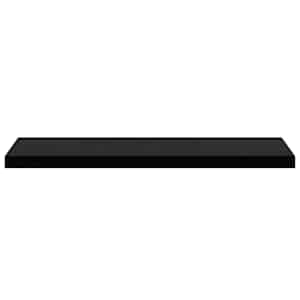 Plovoucí nástěnná police černá vysoký lesk 90x23,5x3,8 cm MDF - obrázek 6