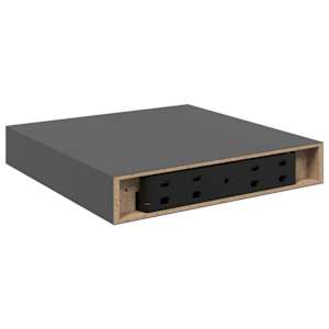 vidaXL seinariiul, k&otilde;rgl&auml;ikega hall, 23 x 23,5 x 3,8 cm MDF