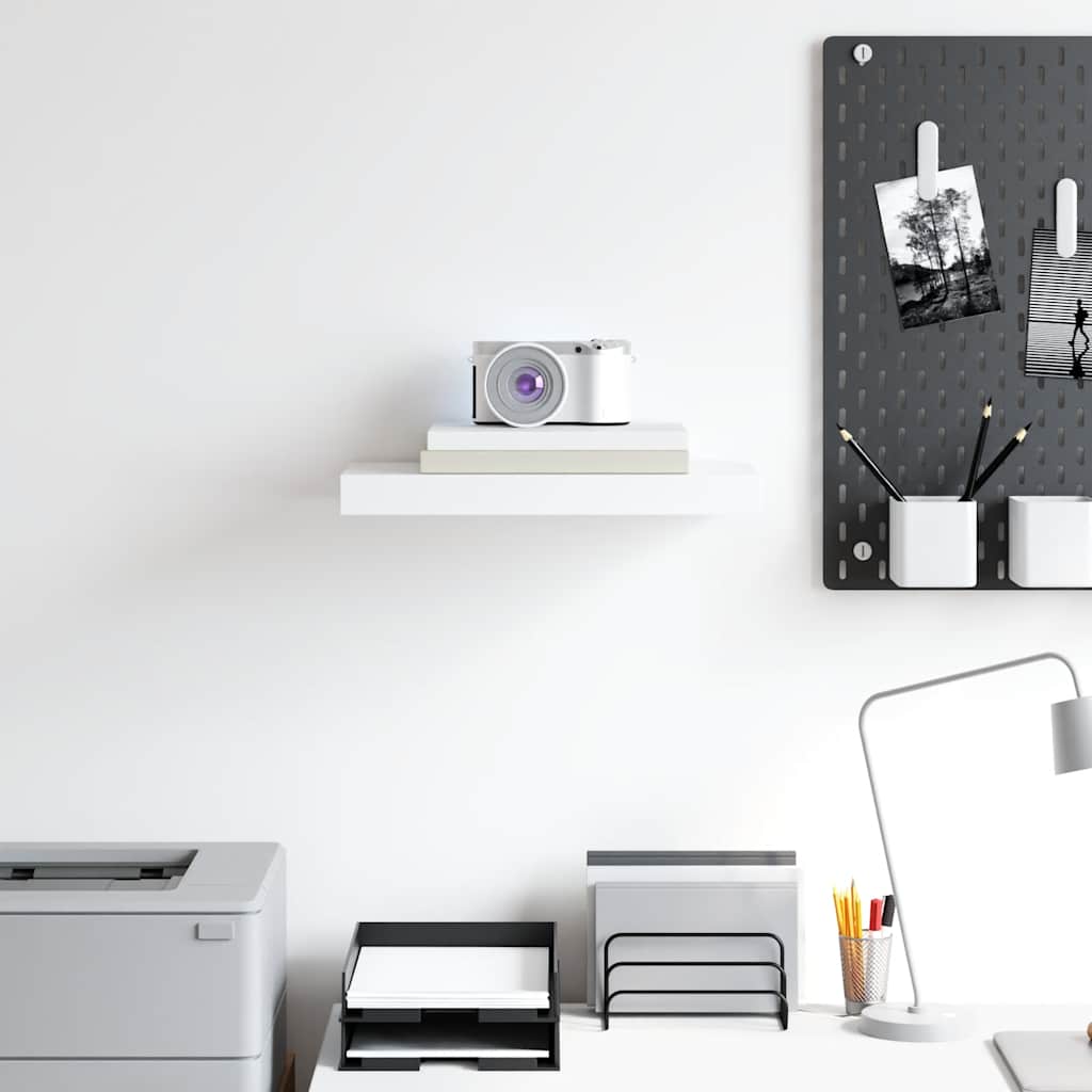 Thumbnail - vidaXL Schweberegal Weiß 40x23x3,8 cm MDF