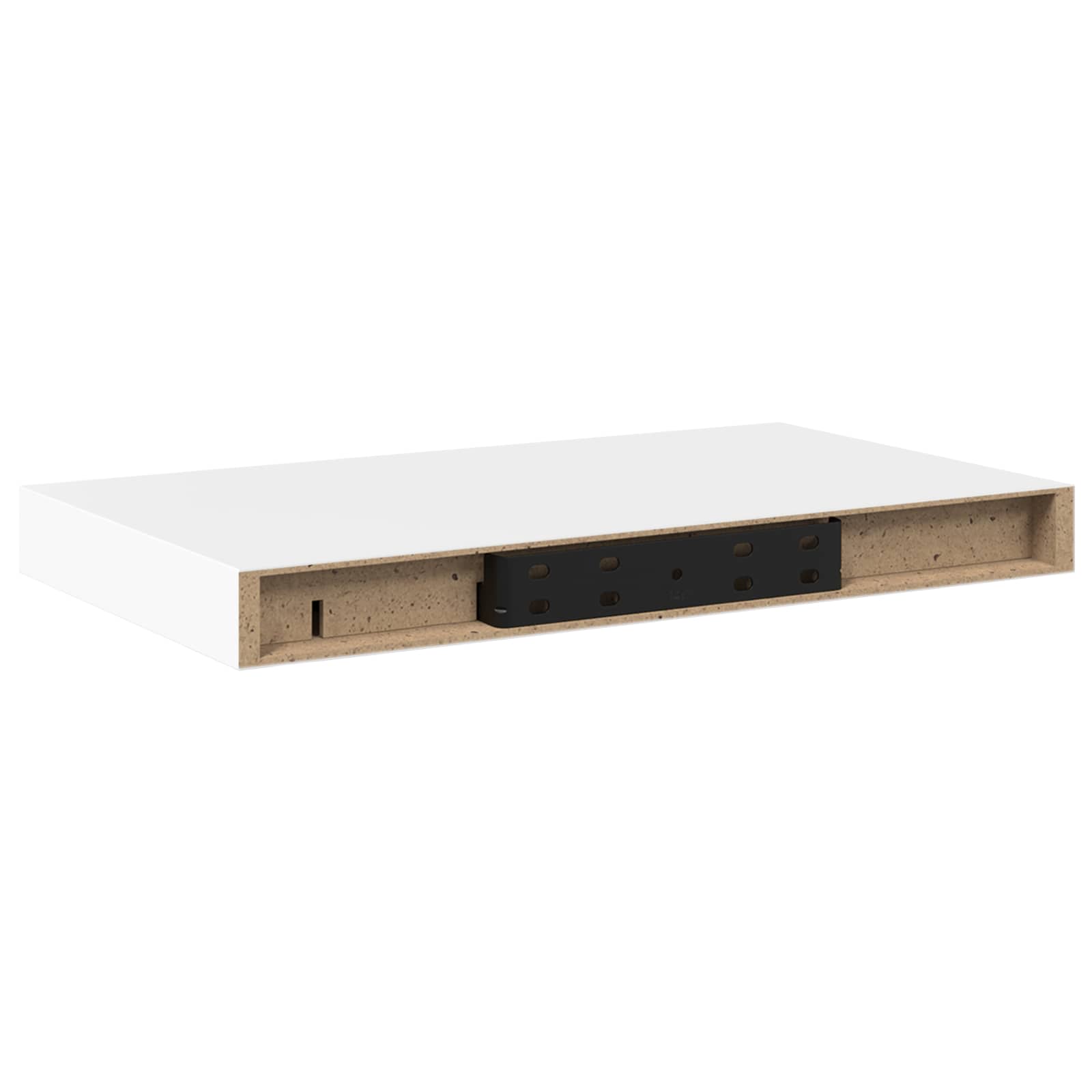 vidaXL Plovoucí nástěnné police 2 ks bílé 40 x 23,5 x 3,8 cm MDF