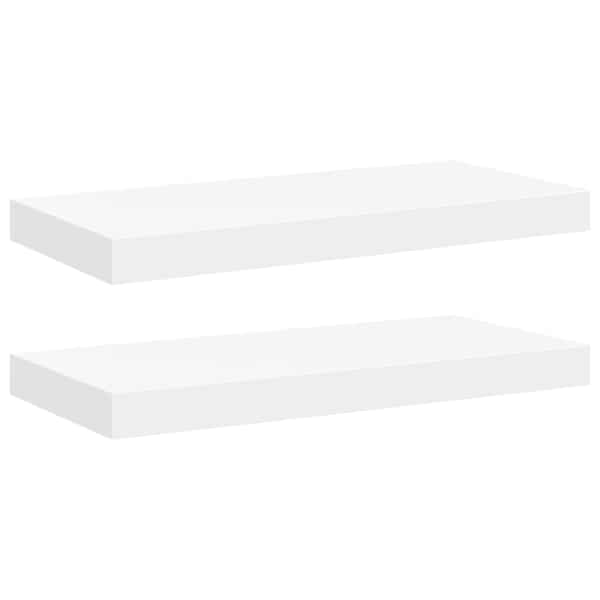 vidaXL seinariiulid, 2 tk, valge, 50 x 23,5 x 3,8 cm MDF