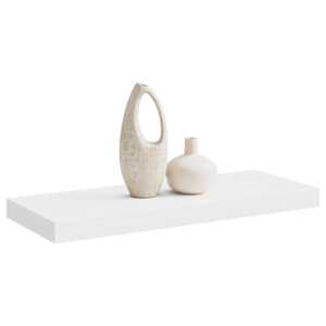 Plovoucí nástěnná police bílá 60 x 23,5 x 3,8 cm MDF - obrázek 5