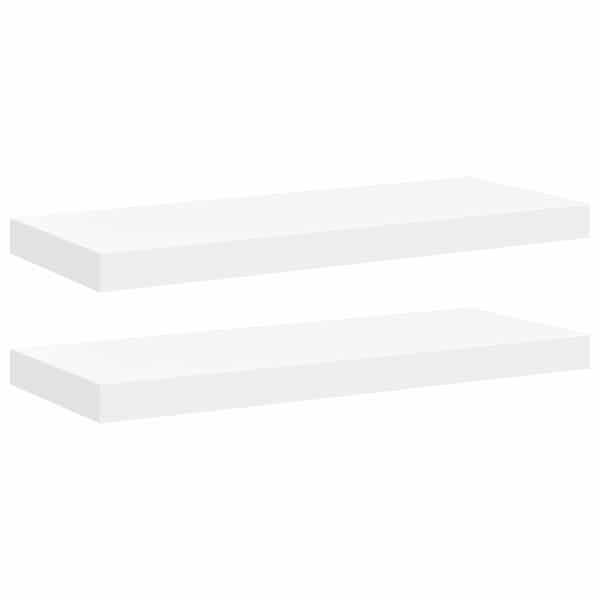 vidaXL seinariiulid, 2 tk, valge, 60 x 23,5 x 3,8 cm MDF