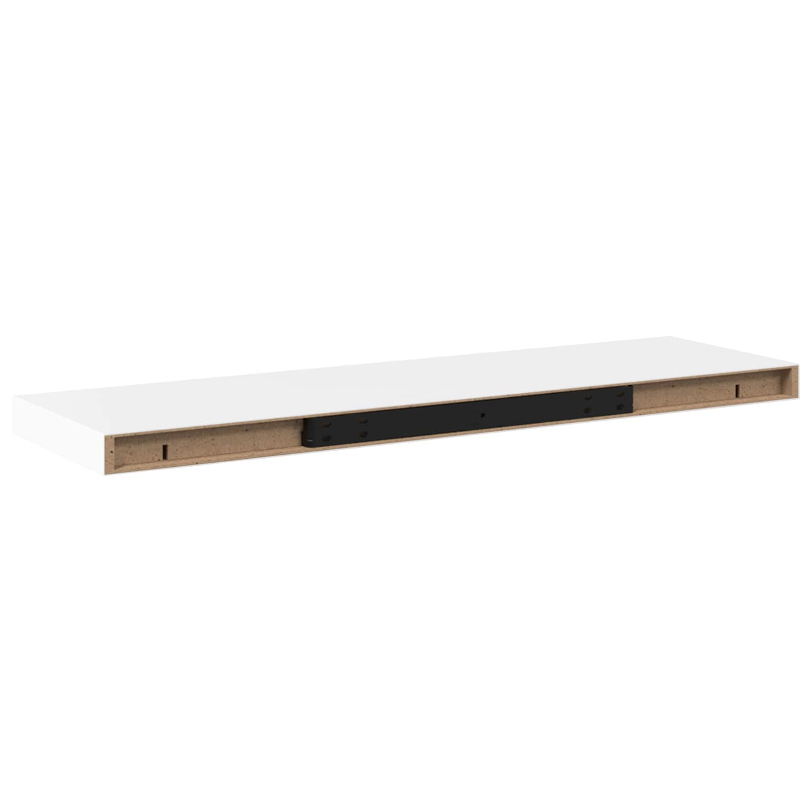 vidaXL Plovoucí nástěnné police 4 ks bílé 80 x 23,5 x 3,8 cm MDF