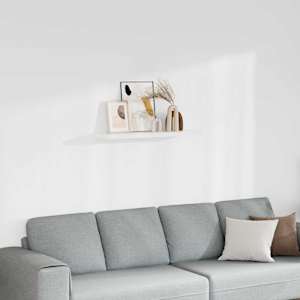 Stenska polica bela 90x23,5x3,8 cm MDF