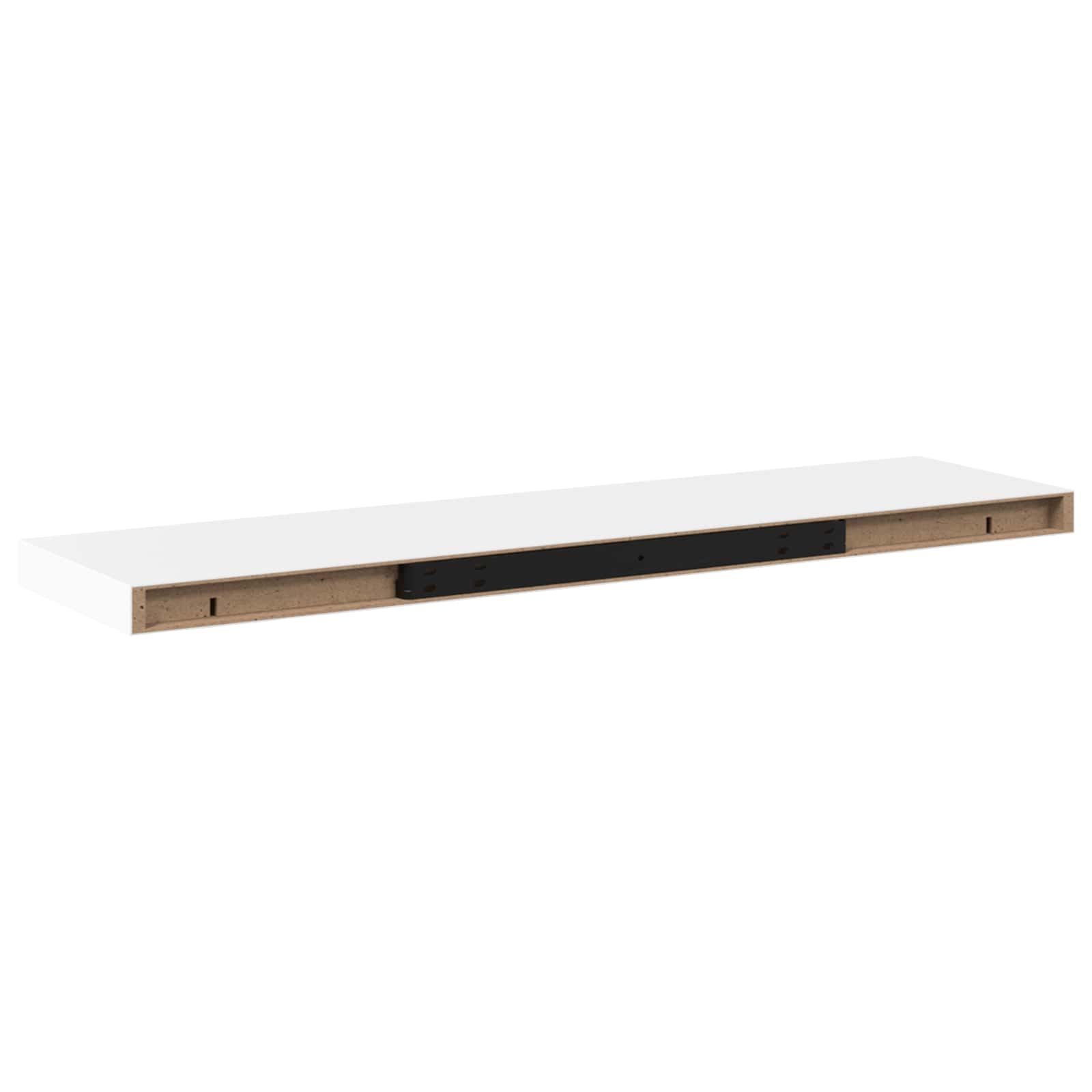 vidaXL Plovoucí nástěnné police 4 ks bílé 90 x 23,5 x 3,8 cm MDF