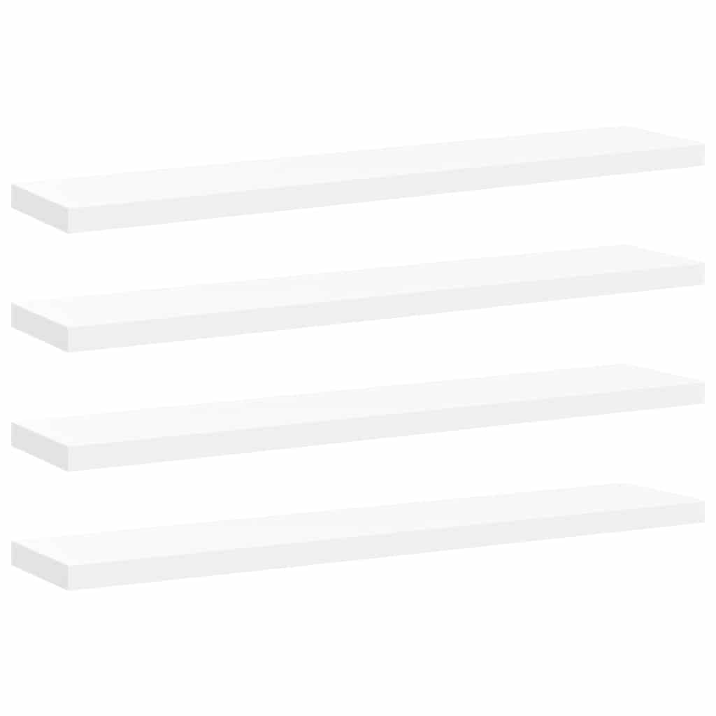 Thumbnail - vidaXL Schweberegale 4 Stk. Weiß 120x23,5x3,8 cm MDF