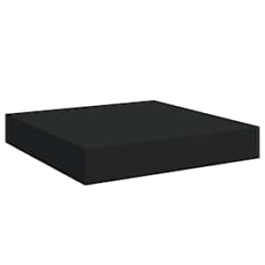 Plovoucí nástěnná police černá 23 x 23,5 x 3,8 cm MDF - obrázek 2