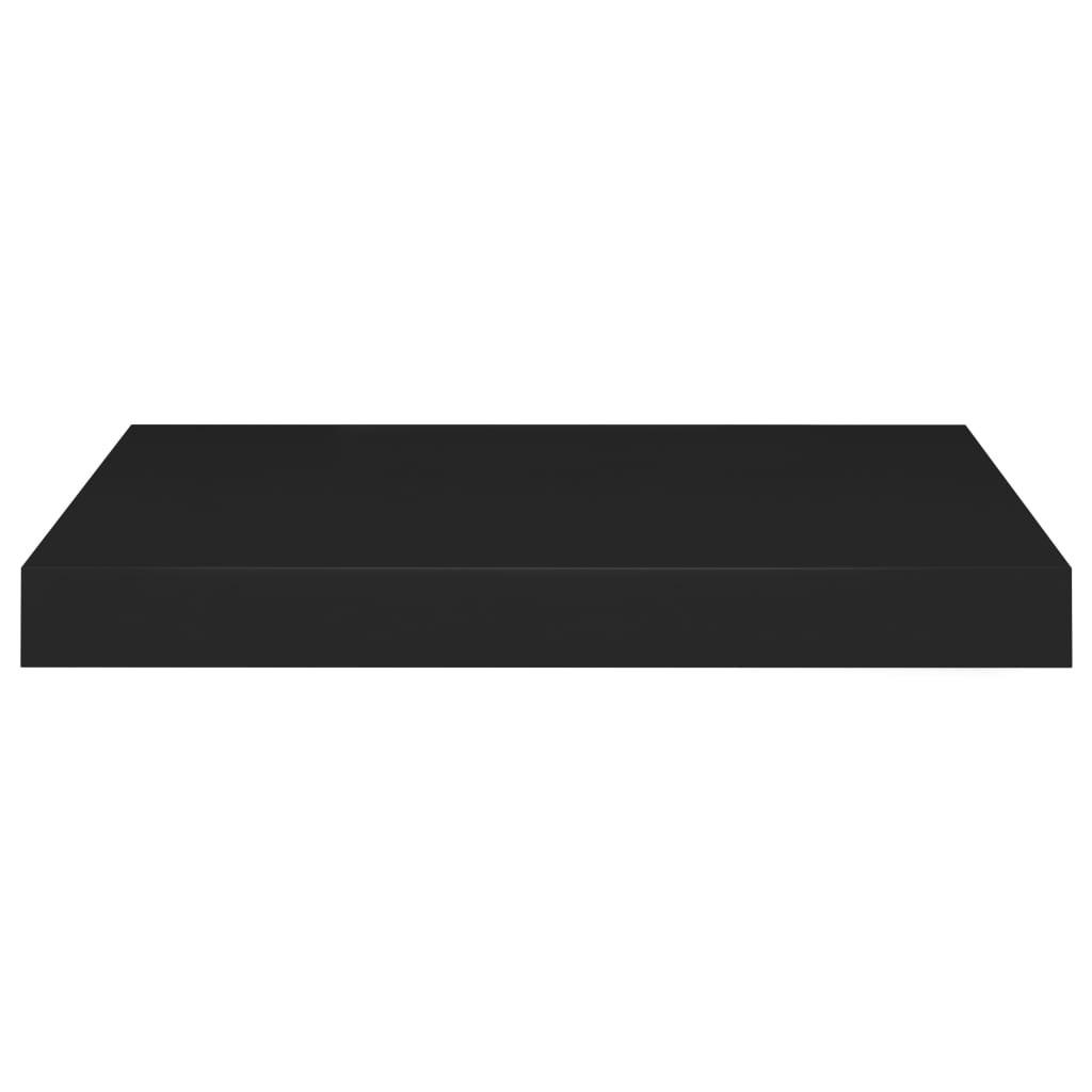 vidaXL Floating Wall Shelves 2 pcs Black 15.7"x9.1"x1.5" MDF