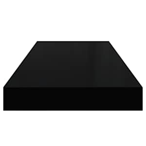 Plovoucí nástěnná police černá 60 x 23,5 x 3,8 cm MDF - obrázek 7