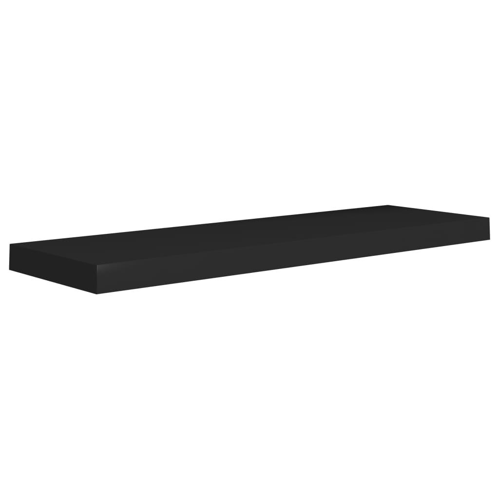 vidaXL Wandschappen zwevend 4 st 80x23,5x3,8 cm MDF zwart afbeelding