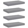 vidaXL seinariiulid, 4 tk, hall, 40 x 23,5 x 3,8 cm MDF