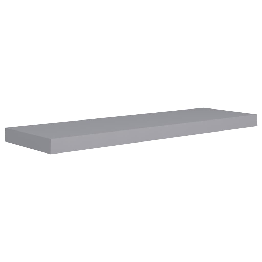 

vidaXL Floating Wall Shelf Gray 31.5"x9.3"x1.5" MDF