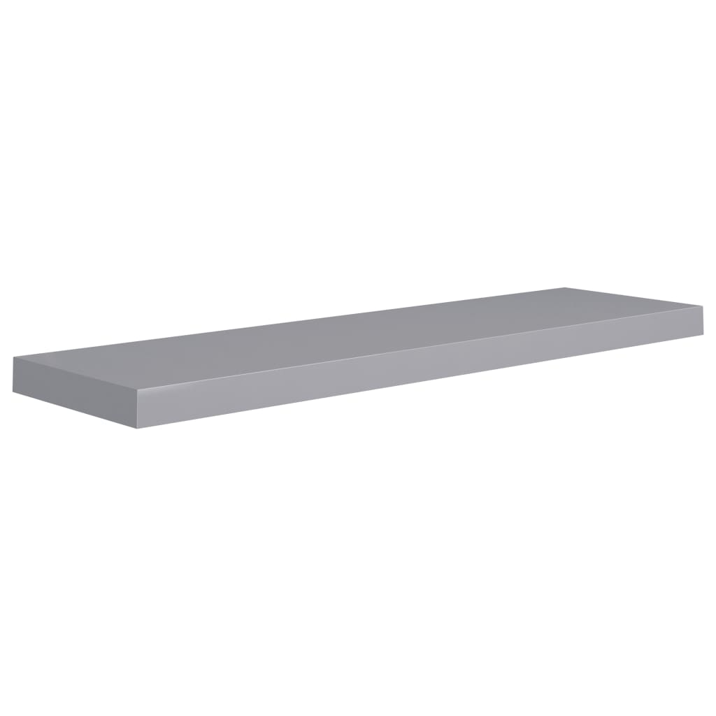 

vidaXL Wandschappen zwevend 2 st 90x23,5x3,8 cm MDF grijs