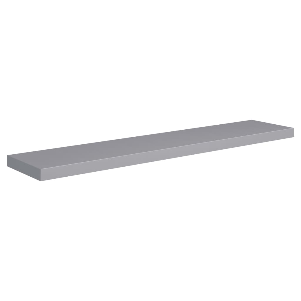 

vidaXL Wandschappen zwevend 4 st 120x23,5x3,8 cm MDF grijs