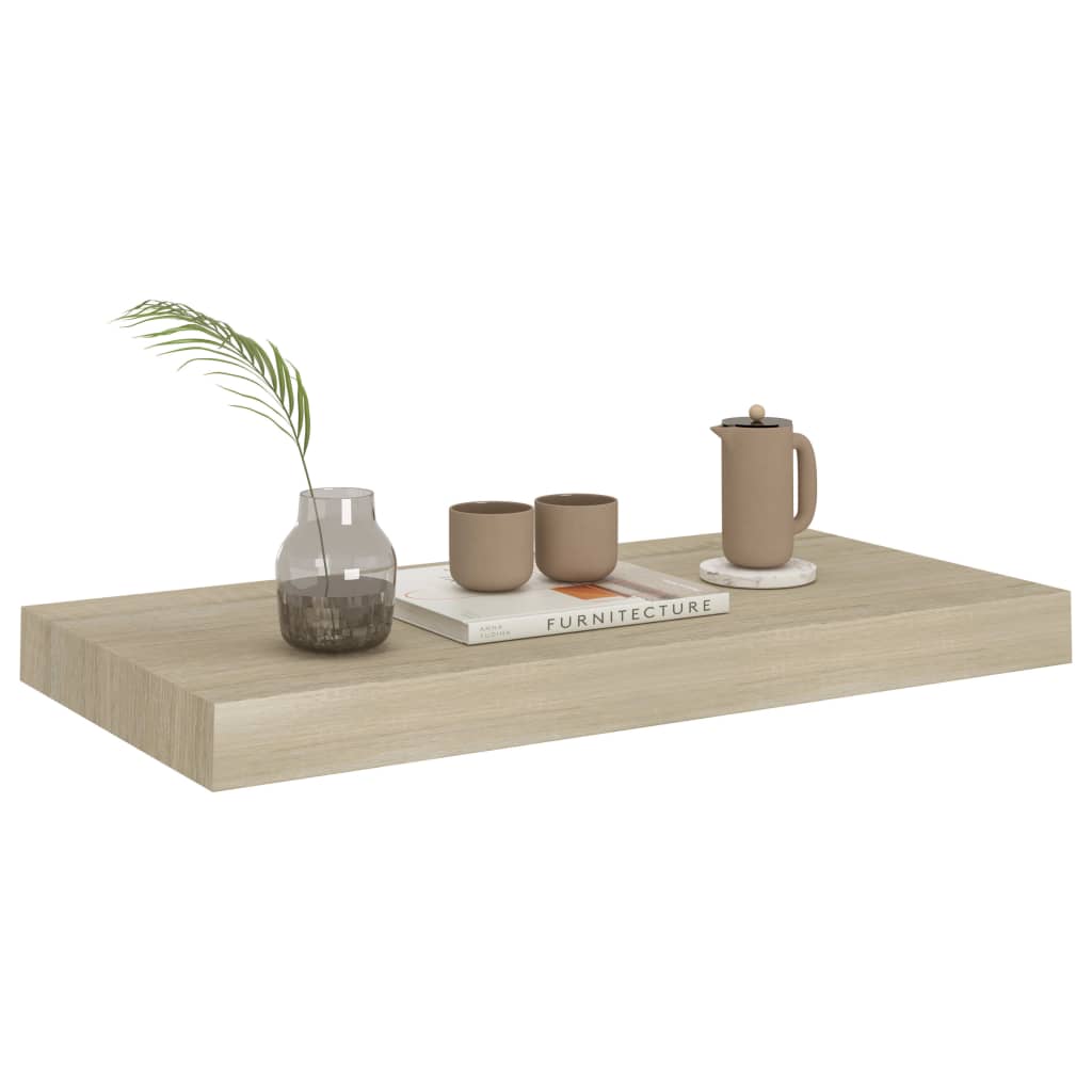 

vidaXL Wandschap zwevend 50x23x3,8 cm MDF eikenkleurig