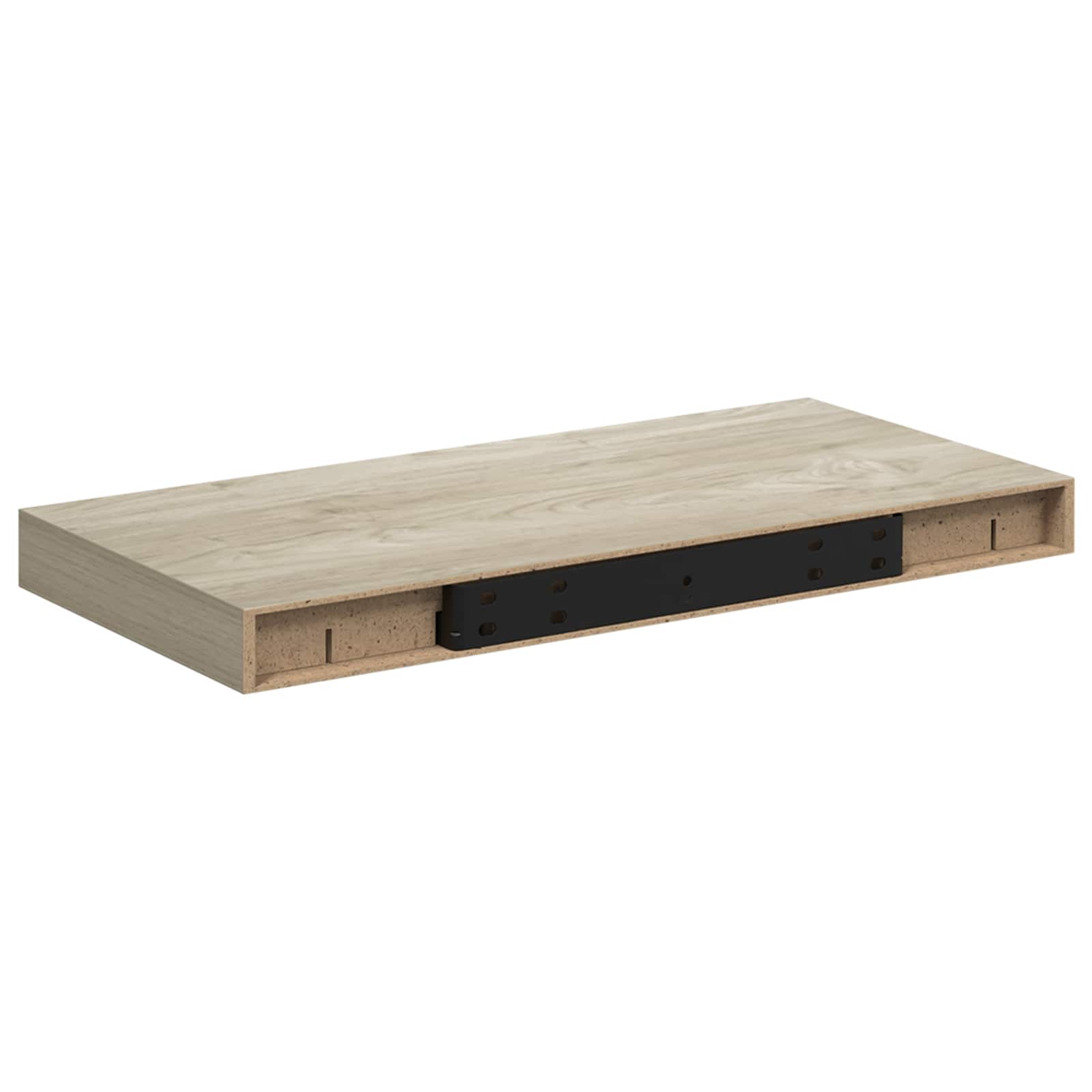 vidaXL Plovoucí nástěnné police 4 ks dub 50 x 23,5 x 3,8 cm MDF