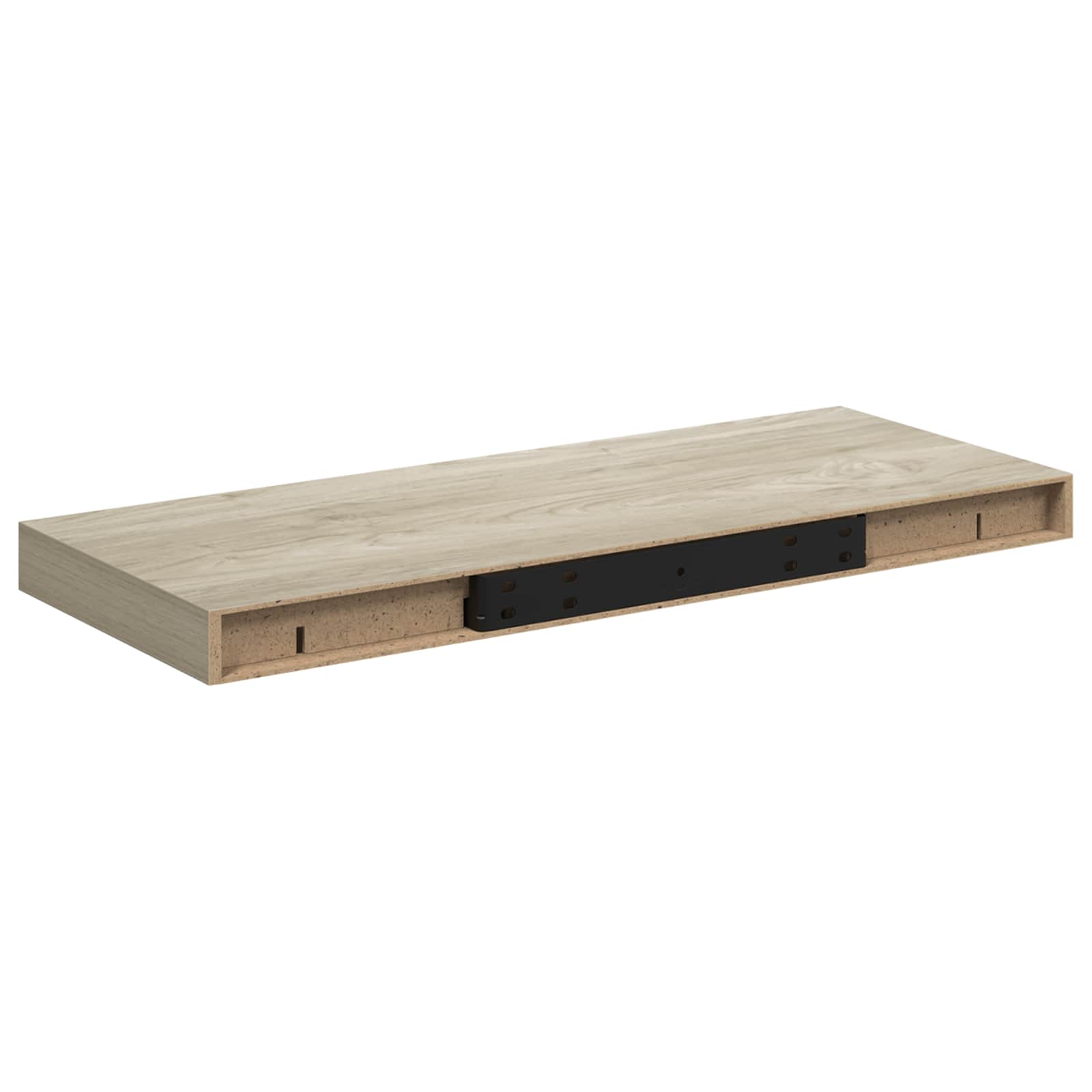 vidaXL Plovoucí nástěnné police 2 ks dub 60 x 23,5 x 3,8 cm MDF