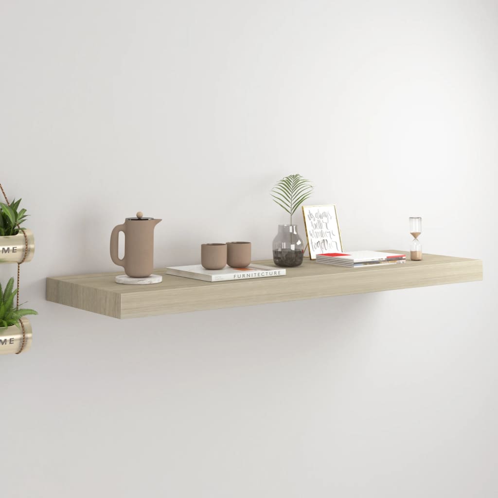 Kelluva seinähylly tammi 80x235x38 cm MDF