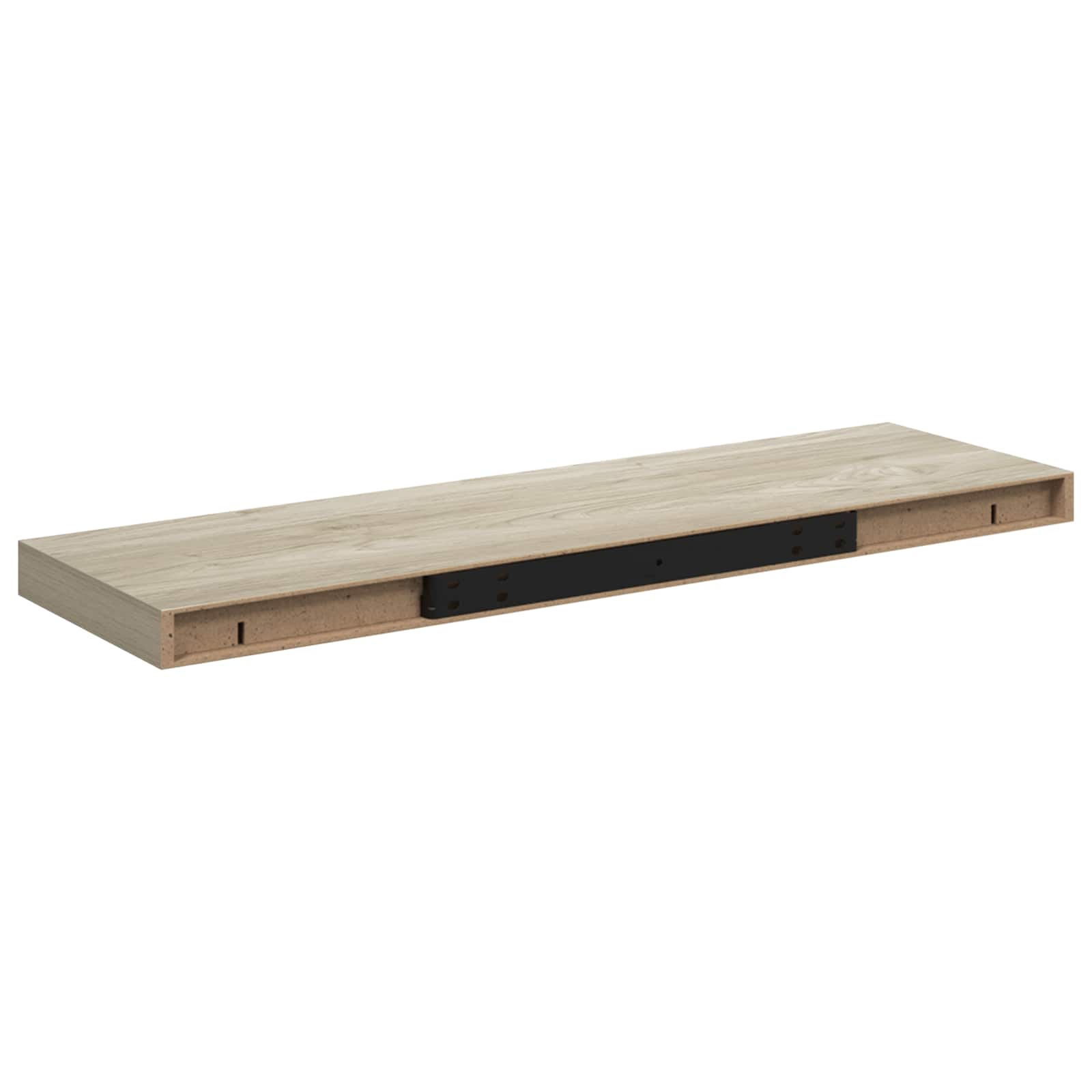 vidaXL Plovoucí nástěnné police 2 ks dub 80 x 23,5 x 3,8 cm MDF