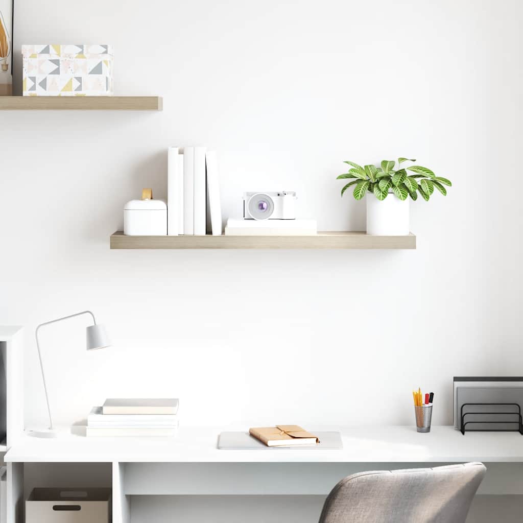 Thumbnail - vidaXL Schweberegal Eichen-Optik 90x23,5x3,8 cm MDF