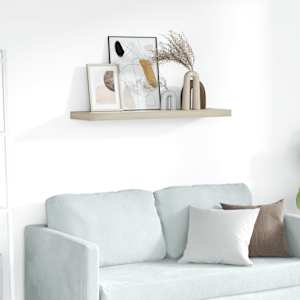 Stenska polica barva hrasta 90x23,5x3,8 cm MDF
