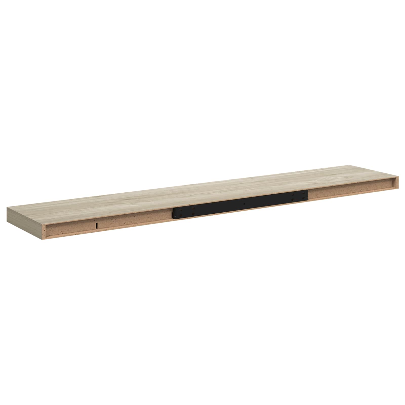 vidaXL Plovoucí nástěnné police 2 ks dub 120 x 23,5 x 3,8 cm MDF