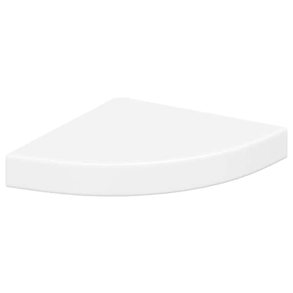 vidaXL nurgariiul, valge, 25 x 25 x 3,8 cm MDF