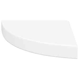Plovoucí rohová police bílá 25 x 25 x 3,8 cm MDF - obrázek 5