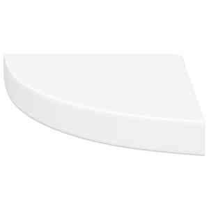 Plovoucí rohové police 2 ks bílé 25 x 25 x 3,8 cm MDF - obrázek 6