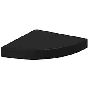 vidaXL nurgariiul, must, 25 x 25 x 3,8 cm MDF