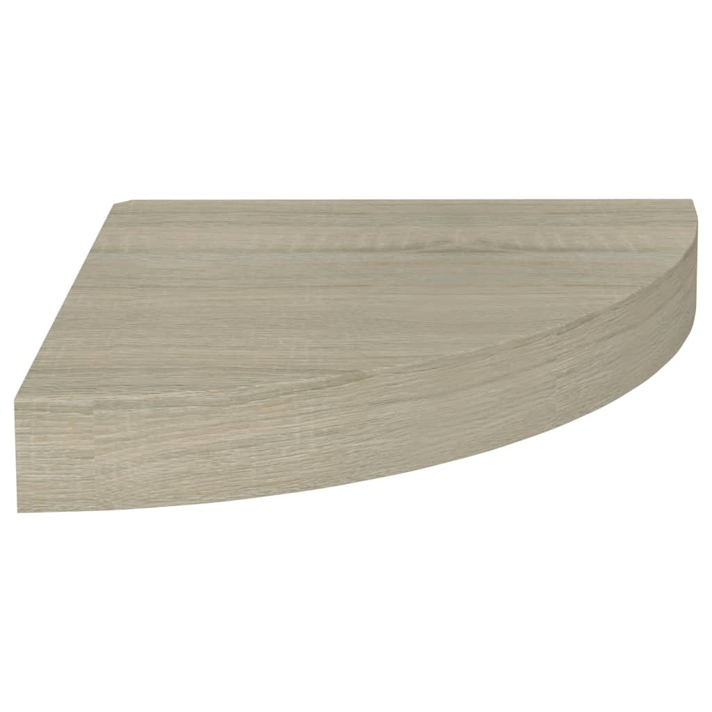 

vidaXL Floating Corner Shelf Oak 9.8"x9.8"x1.5" MDF