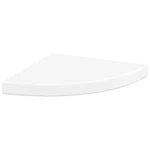 323909 vidaXL Floating Corner Shelves 4 pcs High Gloss White 35x35x3,8 cm MDF - obrázek 5