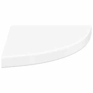 323909 vidaXL Floating Corner Shelves 4 pcs High Gloss White 35x35x3,8 cm MDF - obrázek 7